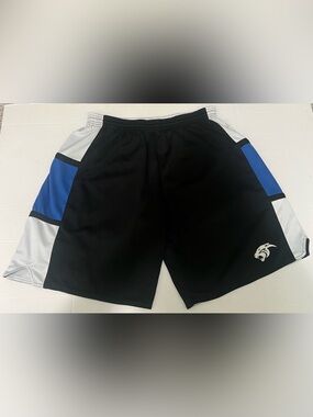 Men’s Charlotte Panthers AAU reversible basketball shorts Black/White Size XL